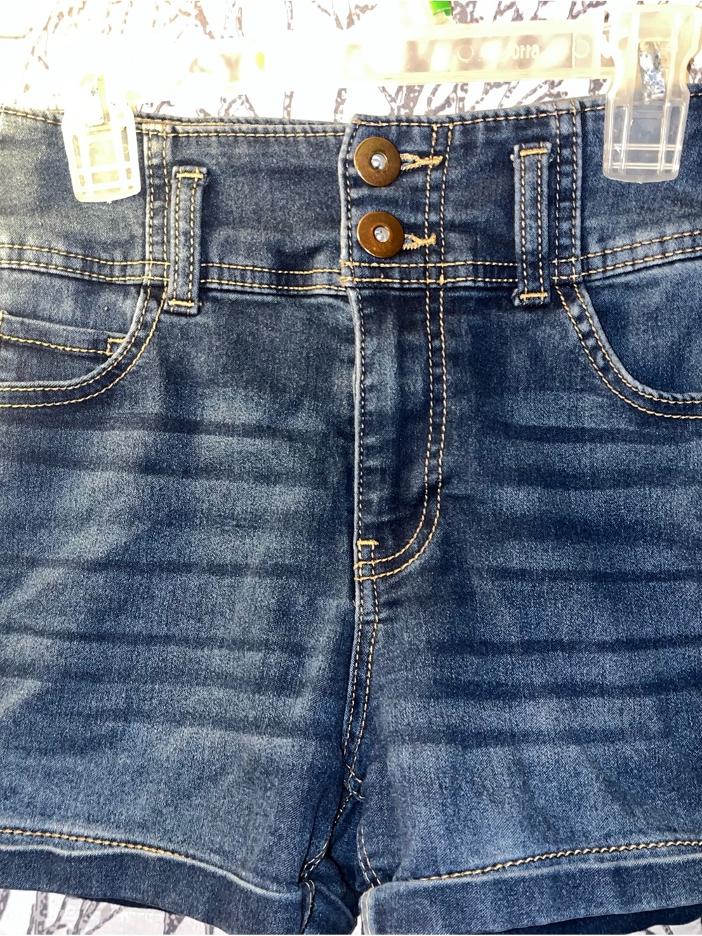 No Boundaries Dark Blue Denim Jean Shorts